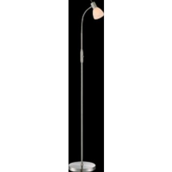 Globo Lámpara de pie Níquel-mate, 1 luz