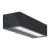 LCD Luisenfels Aplique para exterior LED Negro, 2 luces