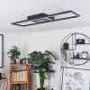 Taleta Lámpara de Techo LED Negro, Blanca, 1 luz