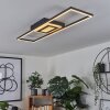 Taleta Lámpara de Techo LED Negro, 1 luz