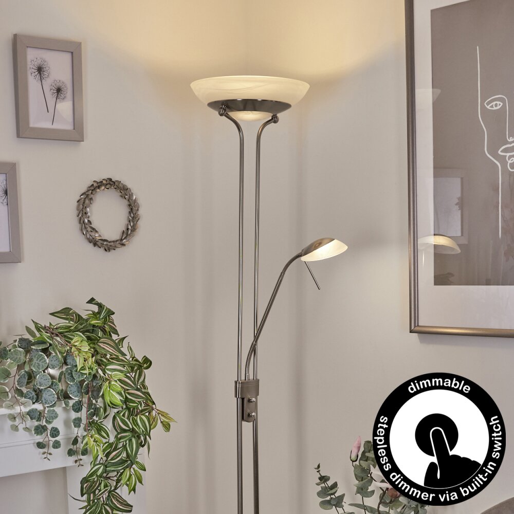 Biot Lámpara de Pie LED Níquel-mate, 2 luces main product photo