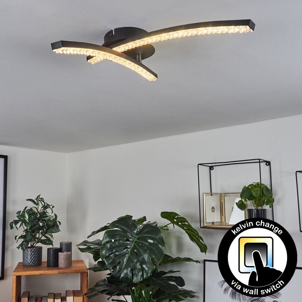 Rheinfelden Lámpara de Techo LED Negro, 1 luz main product photo