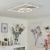 Moya Lámpara de Techo LED Plata, Blanca, 1 luz