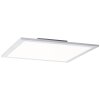 Brilliant Flat Lámpara de Techo LED Plata, 1 luz, Mando a distancia