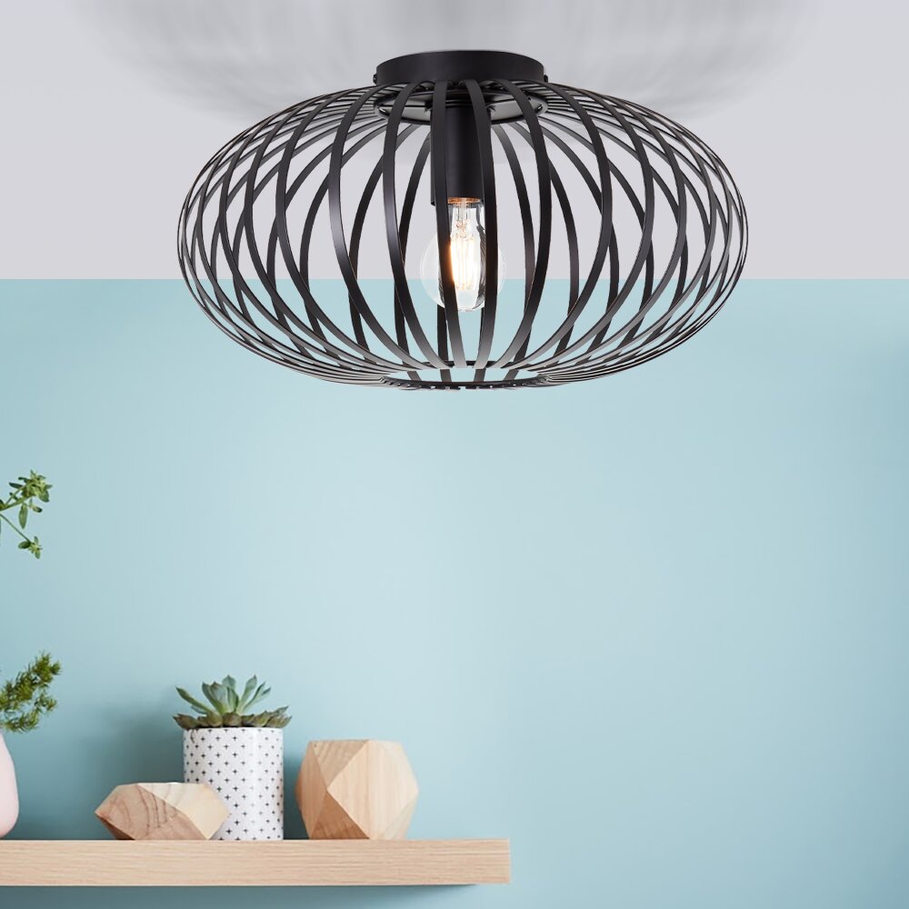 Brilliant Bremen Lámpara de Techo Negro, 1 luz main product photo