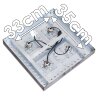 Octoraro Lámpara de Techo Plata, 4 luces