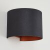 Badajoz Aplique Cobre, Negro, 1 luz