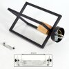 Bergo Lámpara de Techo Negro, 1 luz