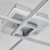 Lithgow Lámpara de Techo LED Plata, 2 luces, Mando a distancia, Cambia de color