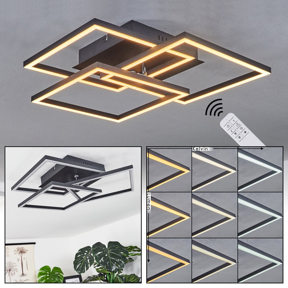 Oberegg Lámpara de Techo LED Blanca, 1 luz, Mando a distancia main product photo