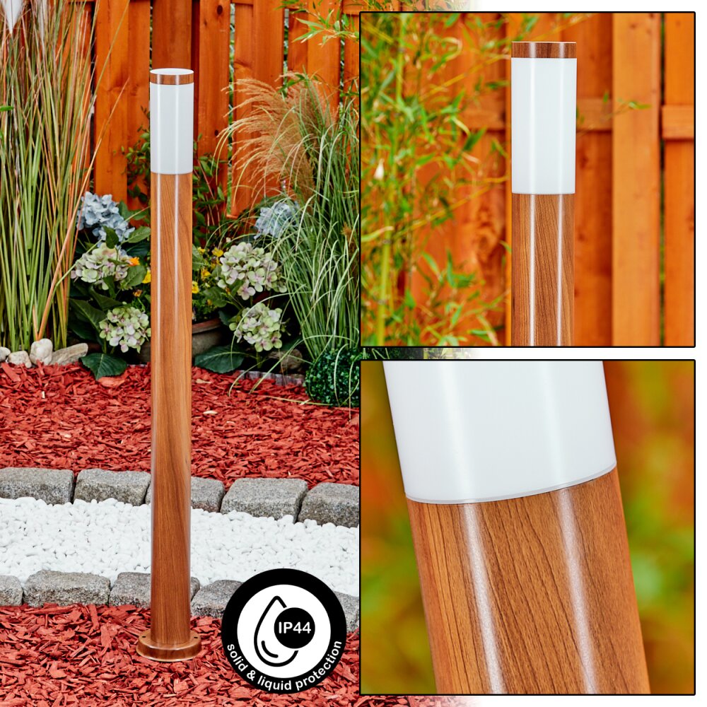Gaborone Poste de Jardín Marrón, Color madera, 1 luz main product photo