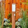 Gaborone Poste de Jardín Marrón, Color madera, 1 luz, Sensor de movimiento