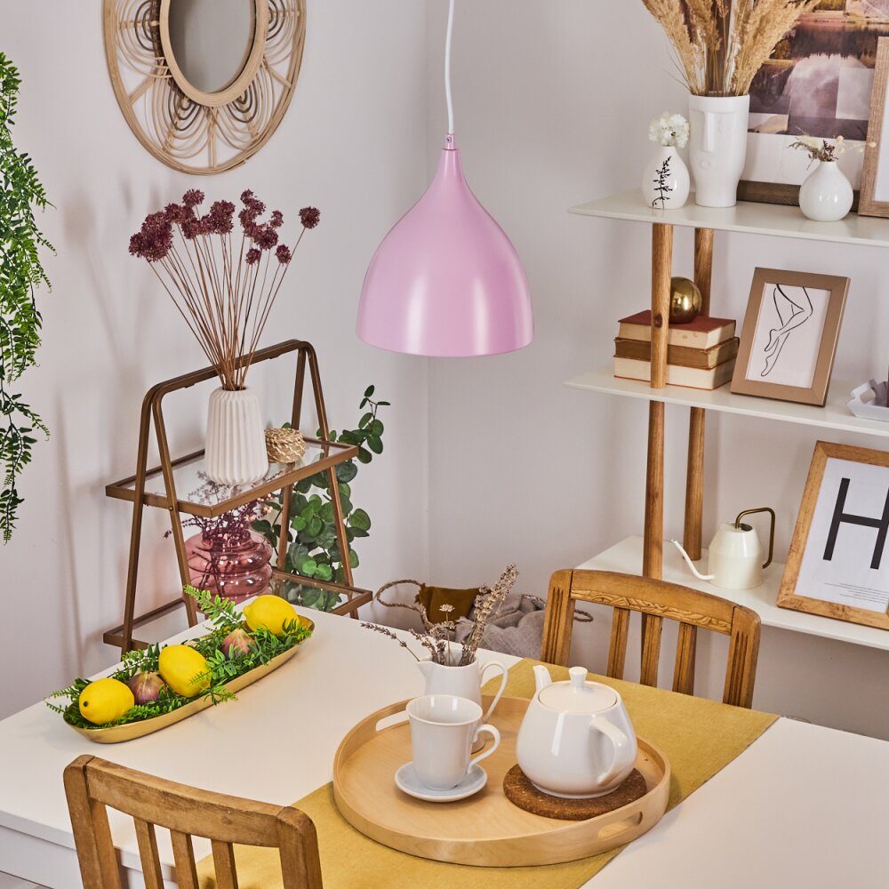 Roseway Lámpara Colgante Rosa, 1 luz main product photo