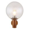 Globo OSSY Aplique para exterior Acero inoxidable, Color madera, 1 luz