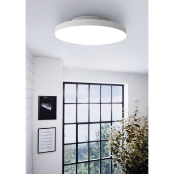 Eglo TURCONA-Z Lámpara de Techo LED Blanca, 1 luz, Cambia de color