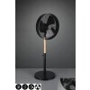 Reality Viking Ventilador Madera clara, Negro