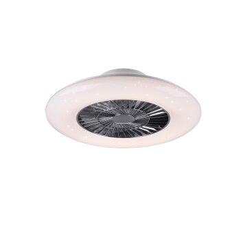 Reality Visby Ventilador Cromo, 1 luz