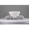 Reality Harstad Ventilador LED Cromo, 1 luz, Mando a distancia