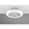 Reality Stralsund Ventilador LED Titanio, 1 luz, Mando a distancia