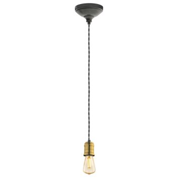 Eglo YORTH Lámpara Colgante dorado, Negro, 1 luz
