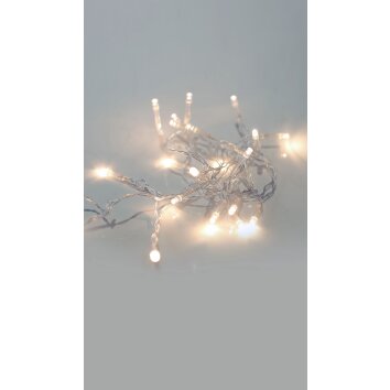 Globo Tira de luces LED Blanca, 20 luces