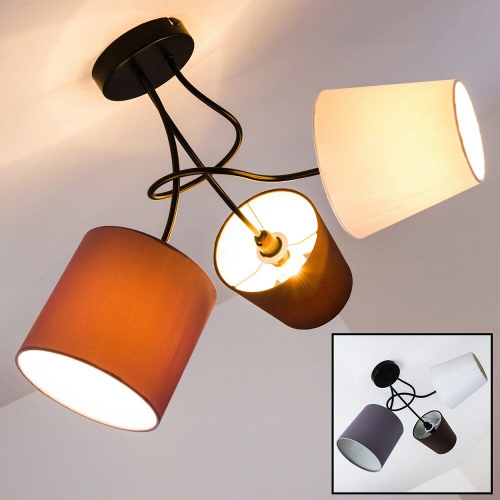 FLIN Lámpara de Techo Negro, 3 luces main product photo