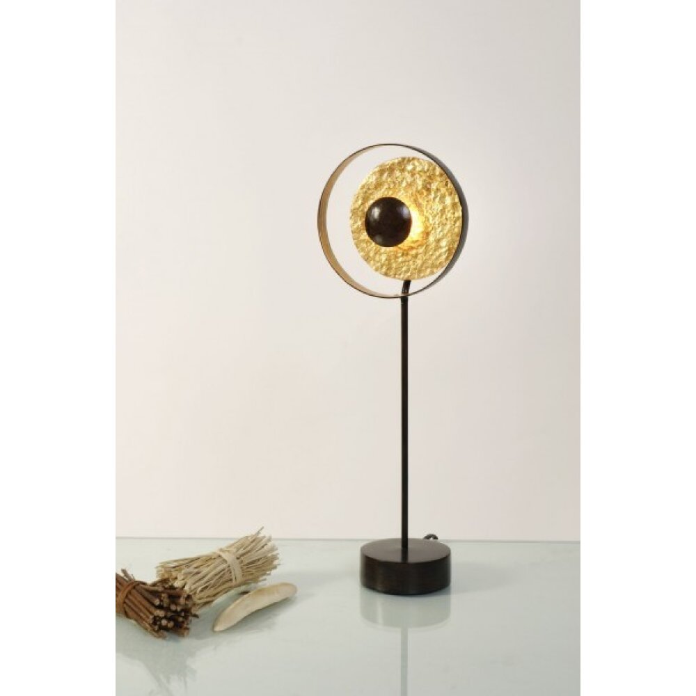 Holländer SATELLITE Lámpara de mesa Marrón, dorado, Negro, 1 luz main product photo
