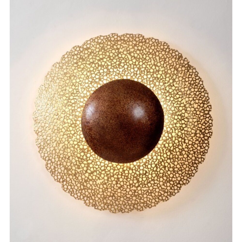 Holländer UTOPISTICO CIRCA Aplique Marrón, dorado, 2 luces main product photo