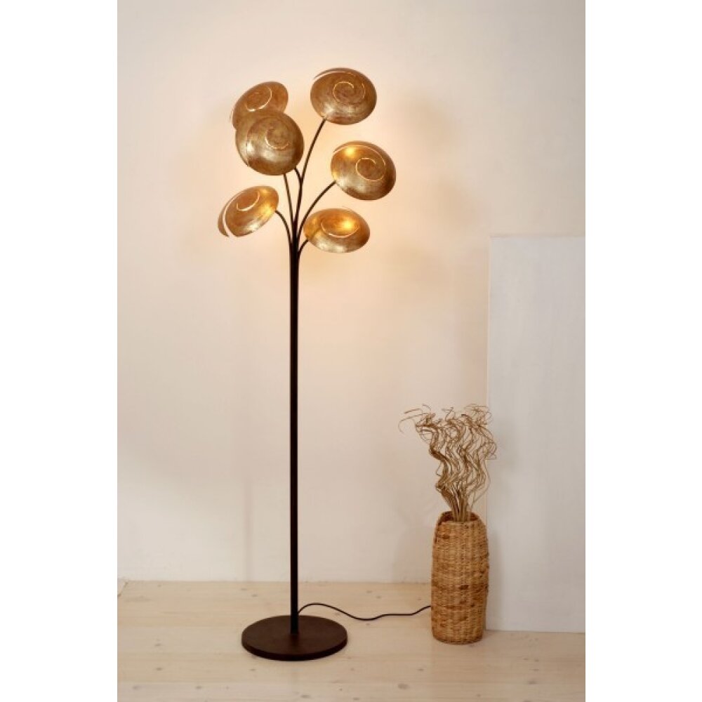Holländer NUVOLA Lámpara de pie Marrón, oro, Negro, 6 luces main product photo