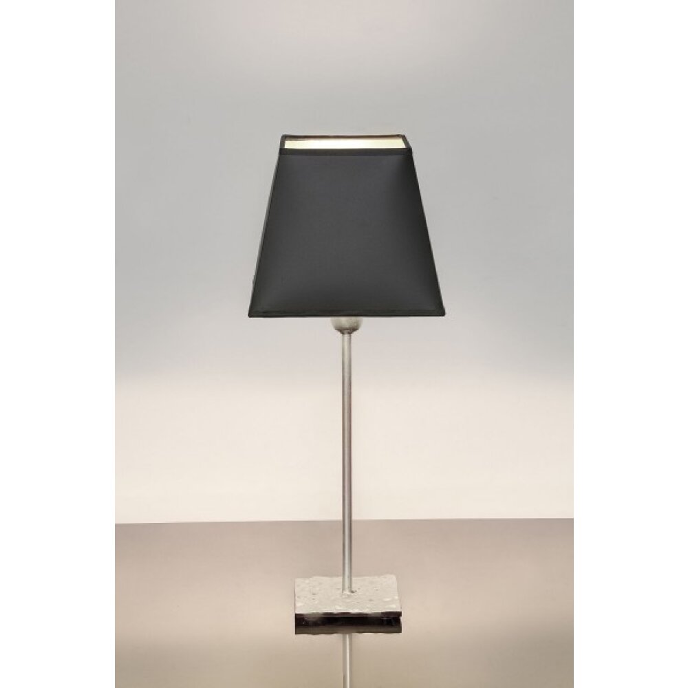 Holländer MATTIA ECKIG Lámpara de mesa Plata, 1 luz main product photo