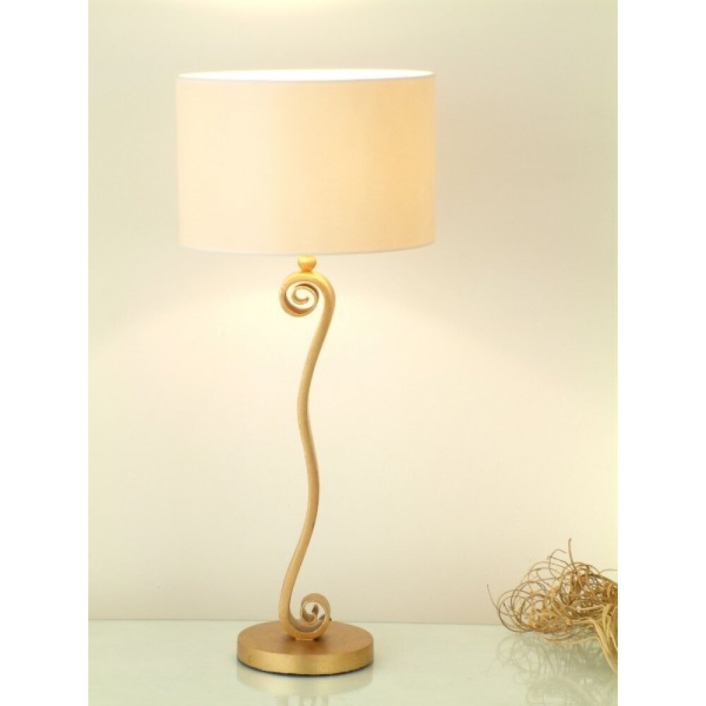 Holländer TROFEO Lámpara de mesa dorado, Blanca, 1 luz main product photo