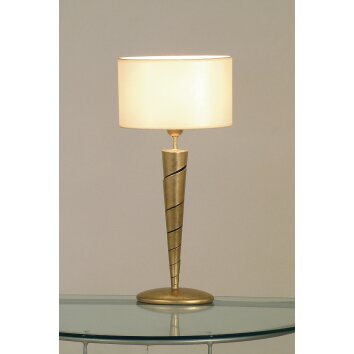 Holländer INNOVAZIONE Lámpara de mesa dorado, Blanca, 1 luz