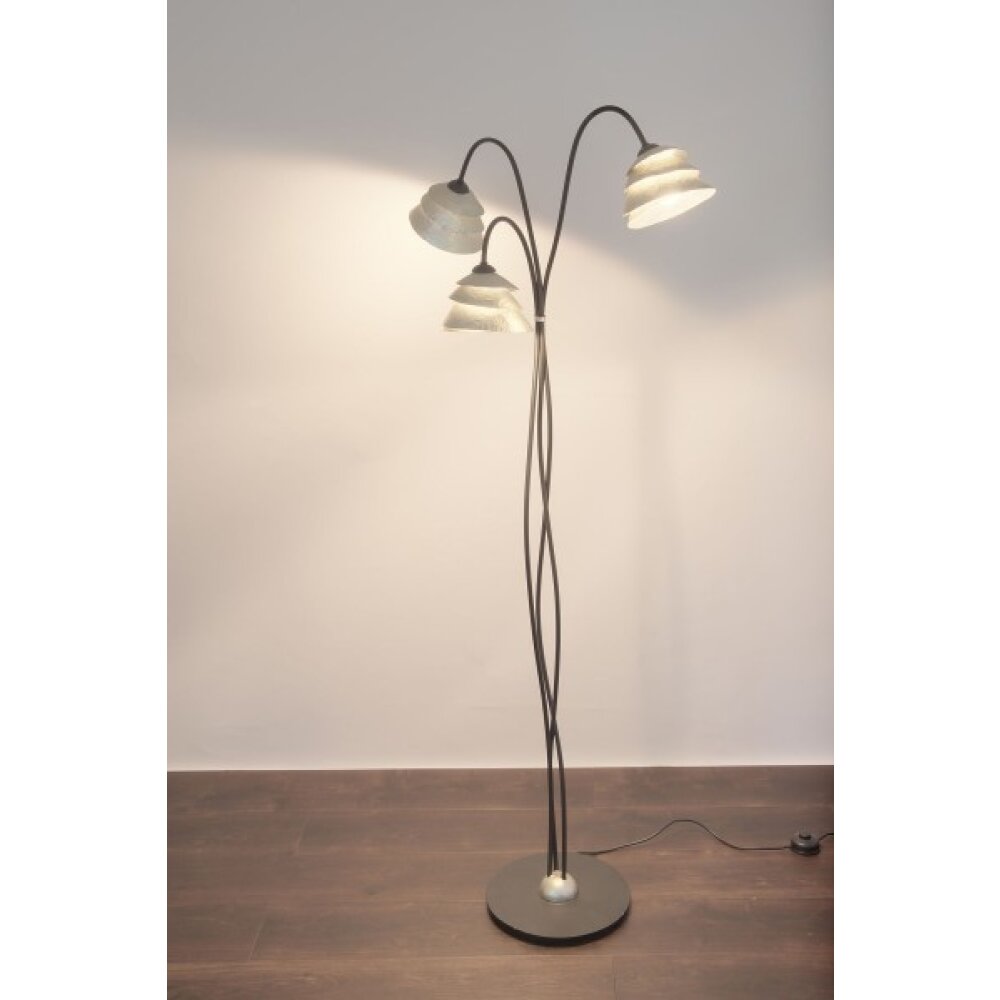 Holländer SNAIL ONE Lámpara de pie Plata, 3 luces main product photo
