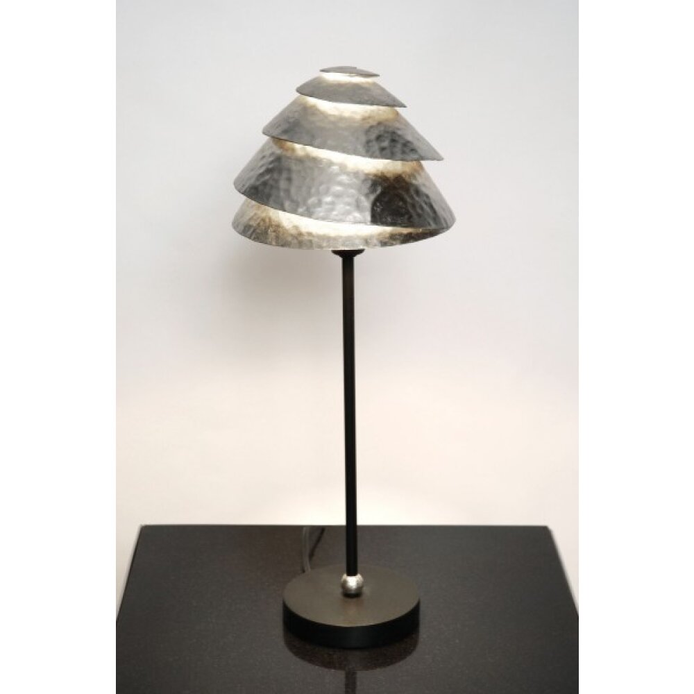 Holländer SNAIL ONE Lámpara de mesa Negro, Plata, 1 luz main product photo