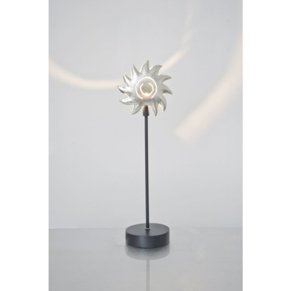 Holländer PICCOLA SOLE Lámpara de mesa Negro, Plata, 1 luz main product photo
