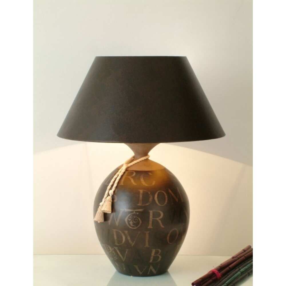 Holländer CARATTERE GRANDISSIMA Lámpara de mesa marrón oscuro, 1 luz main product photo