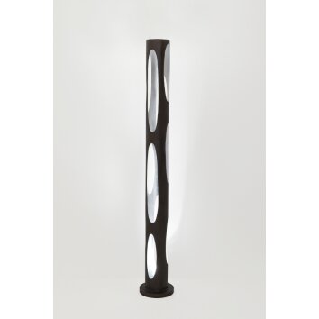 Holländer MASCHA Lámpara de Pie Marrón, Negro, Plata, 1 luz