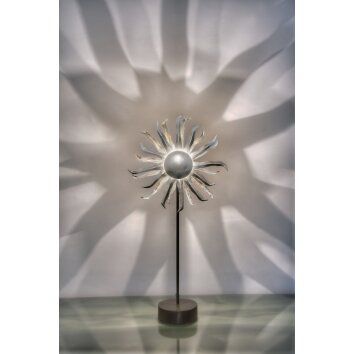 Holländer SONNE Lámpara de Mesa Negro, Plata, 6 luces