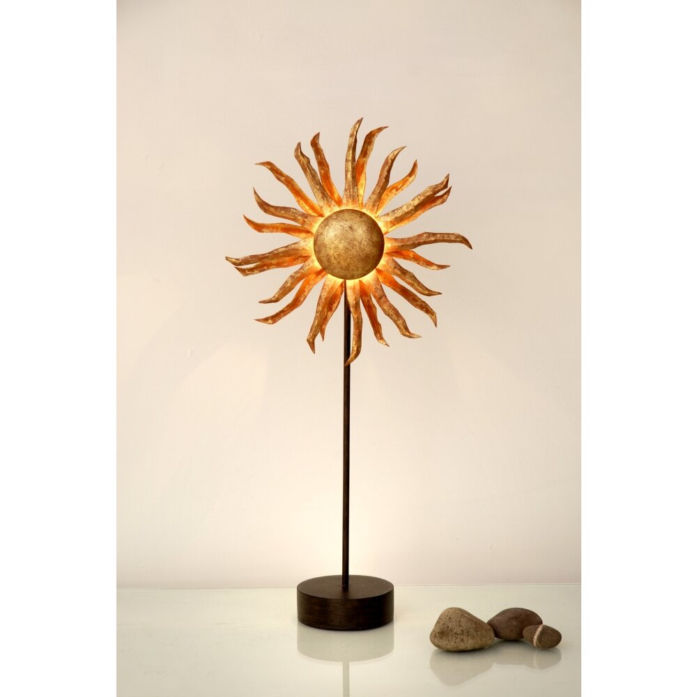 Holländer SONNE Lámpara de Mesa Marrón, dorado, Negro, 6 luces main product photo