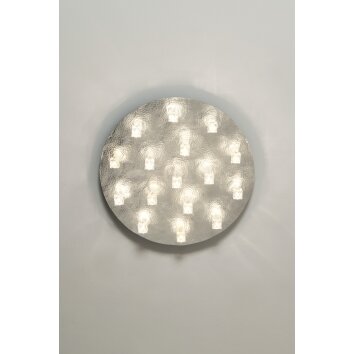Holländer LUCENTE Lámpara de Techo Plata, 16 luces