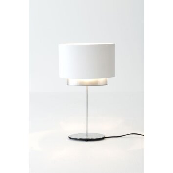 Holländer MATTIA OVAL Lámpara de mesa Plata, 1 luz