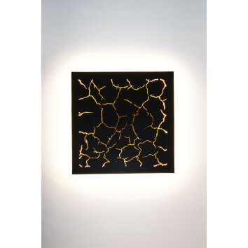 Holländer LARICA Aplique LED Marrón, dorado, Negro, 1 luz