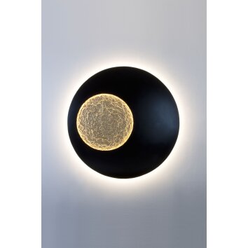 Holländer LUNA EXTRA GROSS Aplique LED Marrón, dorado, Negro, 1 luz