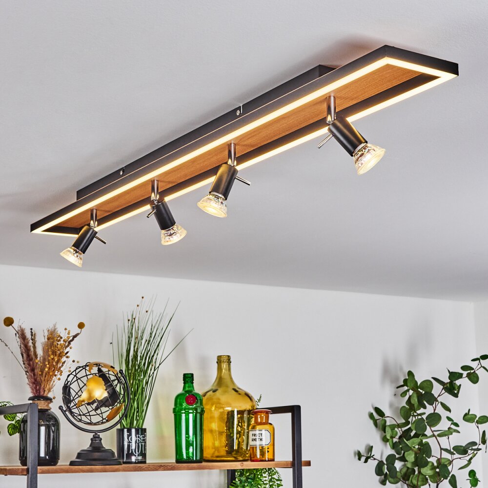 Deadwood Lámpara de Techo LED Negro, Blanca, 5 luces main product photo