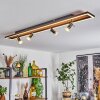 Deadwood Lámpara de Techo LED Negro, Blanca, 5 luces