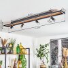 Deadwood Lámpara de Techo LED Negro, Blanca, 5 luces