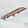 Deadwood Lámpara de Techo LED Negro, Blanca, 5 luces