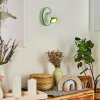 Cabri Aplique LED Cromo, Verde, Blanca, 1 luz