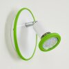 Cabri Aplique LED Cromo, Verde, Blanca, 1 luz