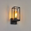 Palanga Aplique para exterior Negro, 1 luz, Sensor de movimiento